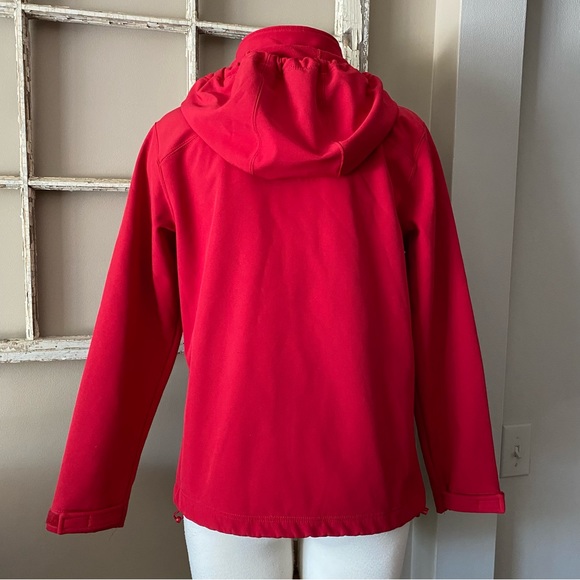 Red fleece lined rain jacket - Picture 4 of 9